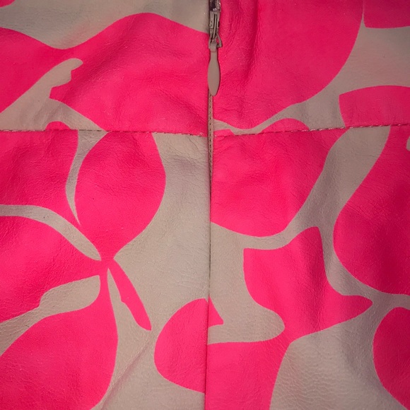 J Crew Leather skirt in Hibiscus Floral, size 00 - Picture 4 of 6